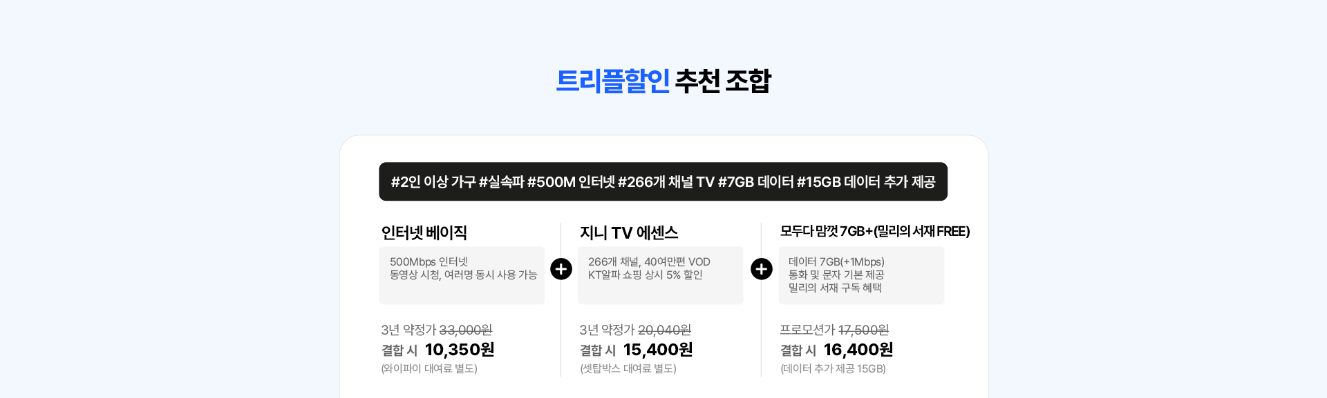 추천 조합 1